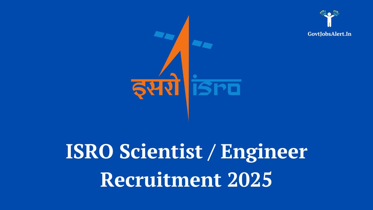 SRO logo with satellite imagery representing the ISRO Scientist Engineer Recruitment 2025 for Electronics, Mechanical, and Computer Science graduates.