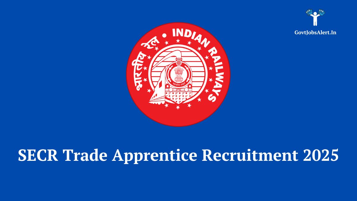 SECR Trade Apprentice Recruitment 2025 notification logo - Apply for 1007 vacancies in South East Central Railway
