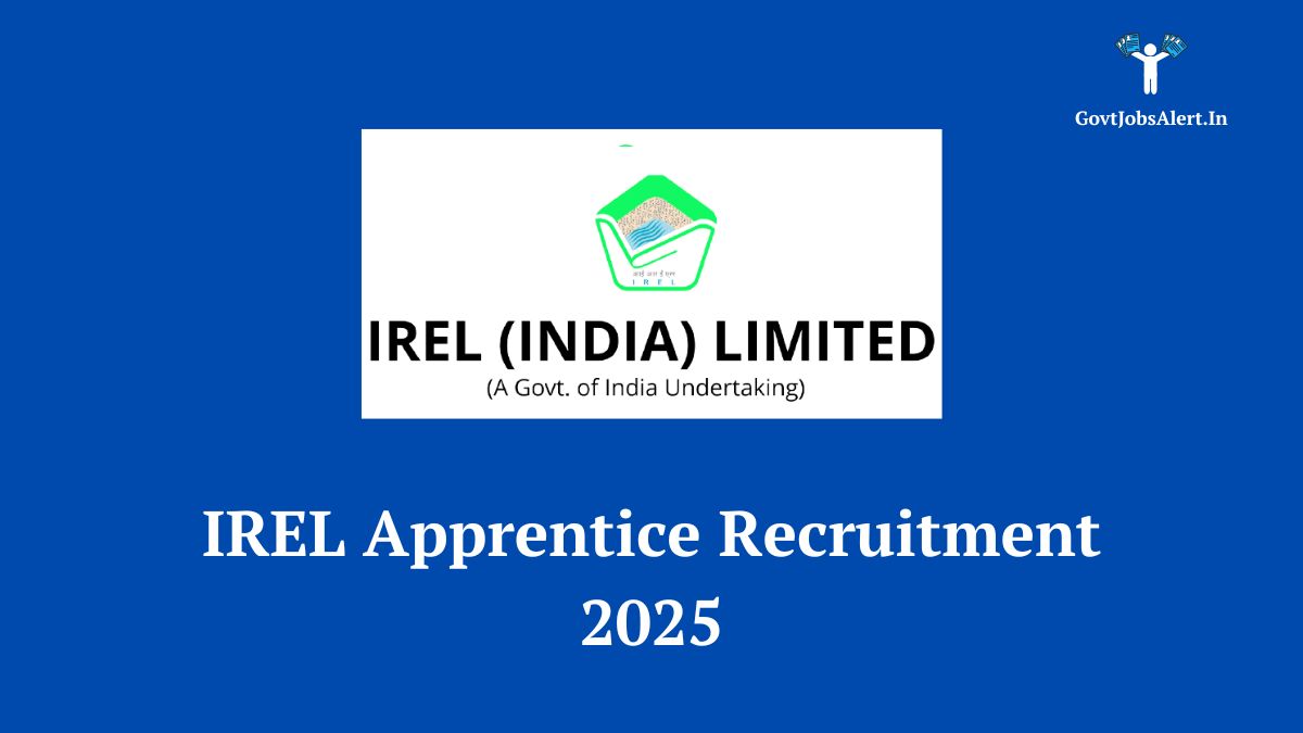 IREL Apprentice Recruitment 2025 Notification for 41 vacancies for Graduate, Technician, and Trade Apprentice roles.