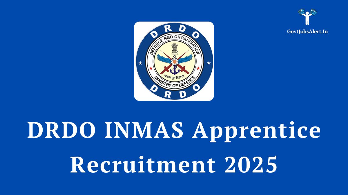 DRDO INMAS Apprentice Recruitment 2025 Notification - Apply for 38 Graduate & Diploma Apprentice Vacancies in Delhi.