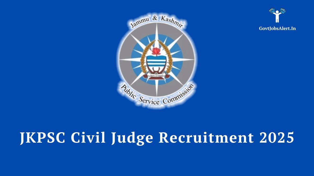 JKPSC Civil Judge Recruitment 2025 - Apply online for 42 vacancies. Last date extended to July 5, 2025.