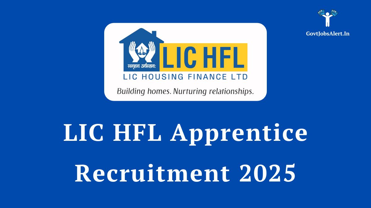 LIC HFL Apprentice Recruitment 2025 Notification for 192 vacancies. A graphic showing the LIC HFL logo and text about the job opening.