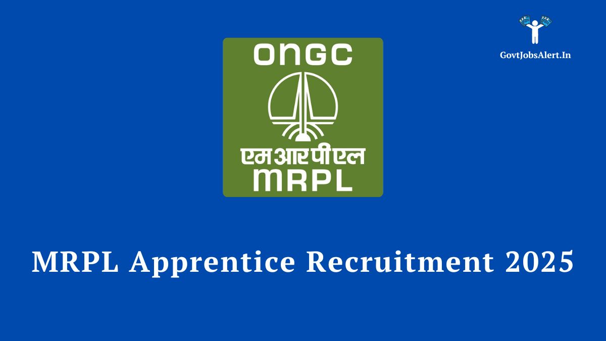 MRPL Apprentice Recruitment 2025 - Walk-in for Graduate & Diploma Trainees. Apply now for opportunities at Mangalore Refinery and Petrochemicals Limited.
