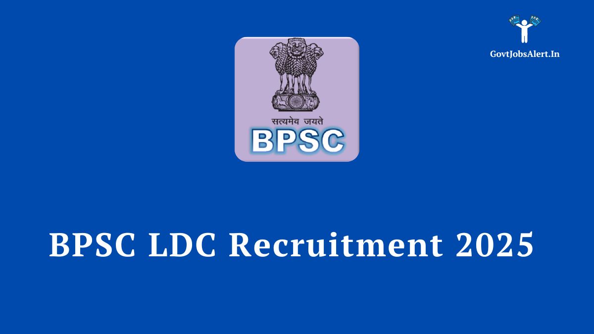 BPSC LDC Recruitment 2025 Notification for 26 Lower Division Clerk posts. Apply online now.