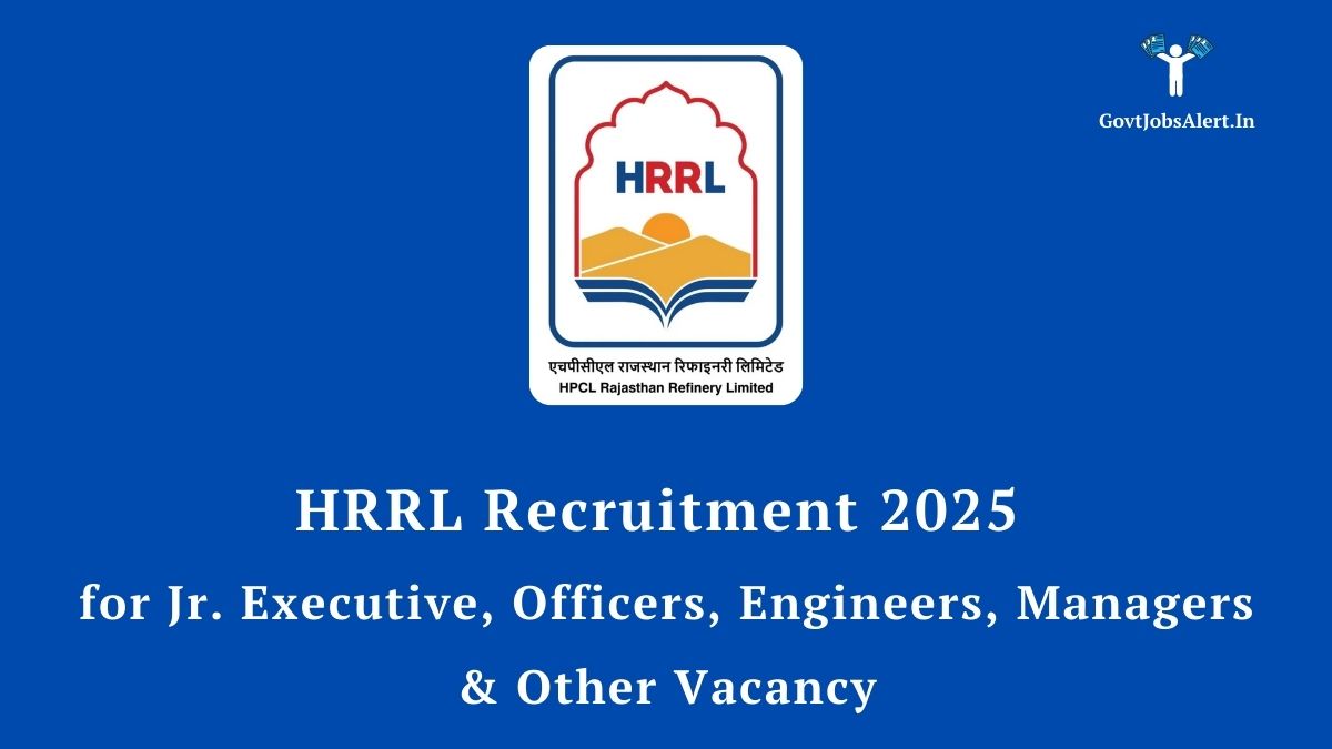 HRRL Recruitment 2025 Notification for 131 Engineer, Manager, and Officer posts. Check eligibility, salary, and apply online at hrrl.in before August 17, 2025.