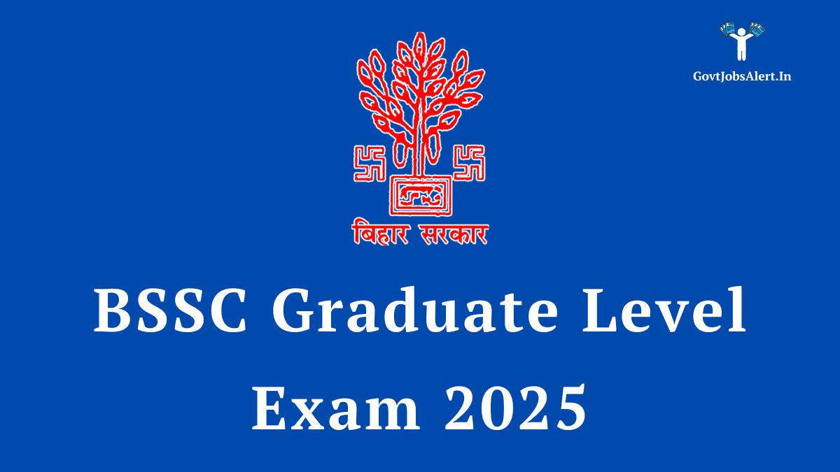 BSSC Graduate Level Exam 2025 Notification for 1481 vacancies in Bihar Government.