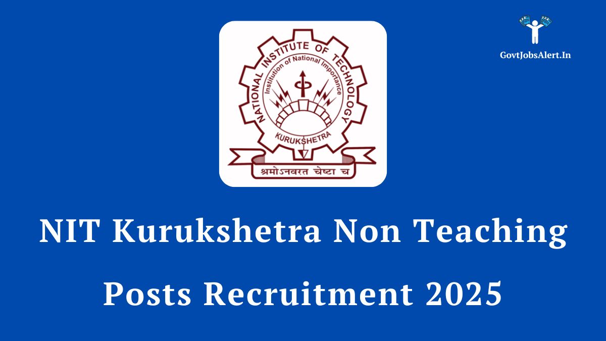 The official logo of the National Institute of Technology, Kurukshetra, featured for the NIT Kurukshetra Non-Teaching Posts Recruitment 2025 announcement.