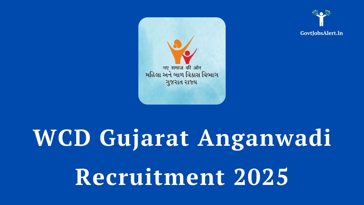 WCD Gujarat Anganwadi Recruitment 2025 notification for 9895 Worker and Helper posts. Apply online at e-hrms.gujarat.gov.in.