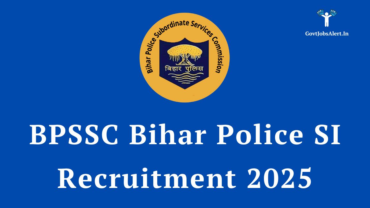 BPSSC Bihar Police SI Recruitment 2025 notification details for 1799 Sub-Inspector vacancies.