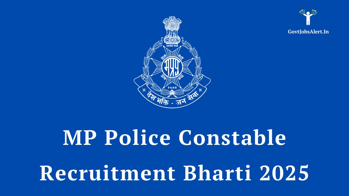 MP Police Constable Recruitment Bharti 2025