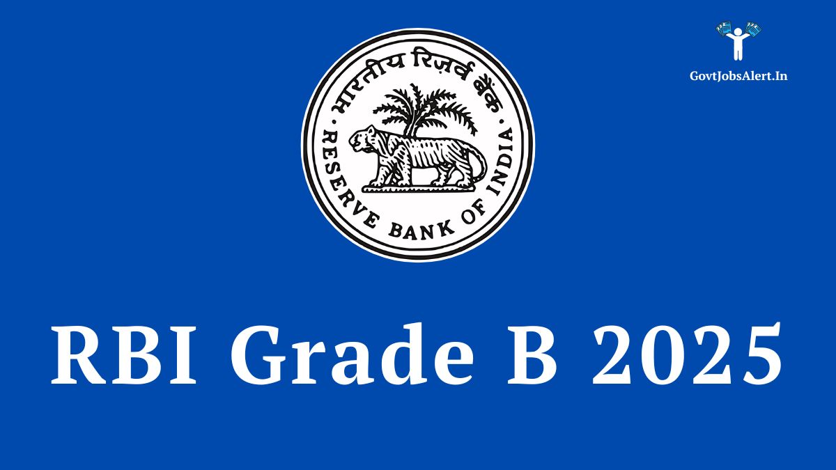 RBI Grade B 2025 Notification banner showing the Reserve Bank of India logo. Recruitment for 120 Officer posts is now open.