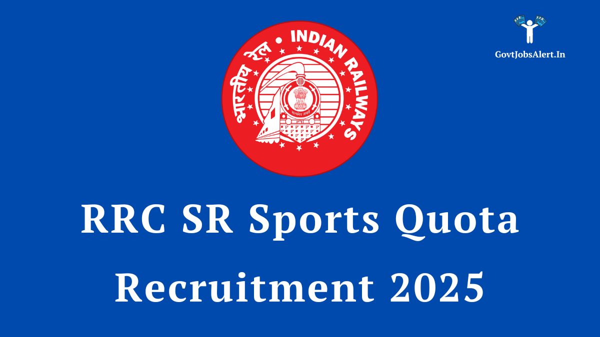 RRC SR Sports Quota Recruitment 2025 for 61 Group C and D vacancies in South Central Railway.