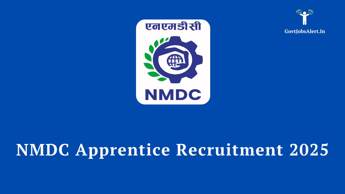 NMDC Apprentice Recruitment 2025 notification details for 197 Graduate, Diploma, and Trade Apprentice vacancies.