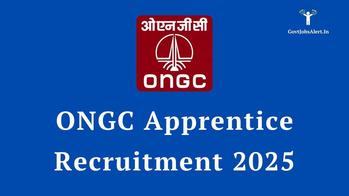 ONGC Apprentice Recruitment 2025 poster detailing 2743 vacancies for ITI, Diploma, and Graduate candidates.