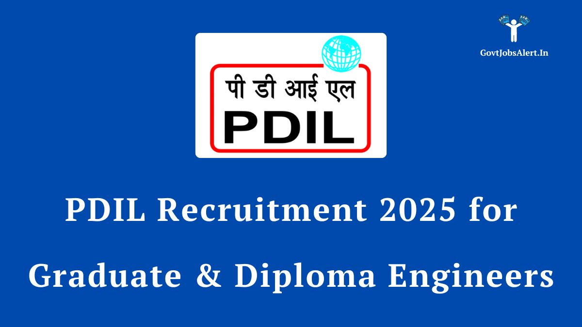 PDIL Recruitment 2025 for 87 Graduate and Diploma Engineer posts. Apply online for PDIL engineer vacancies.