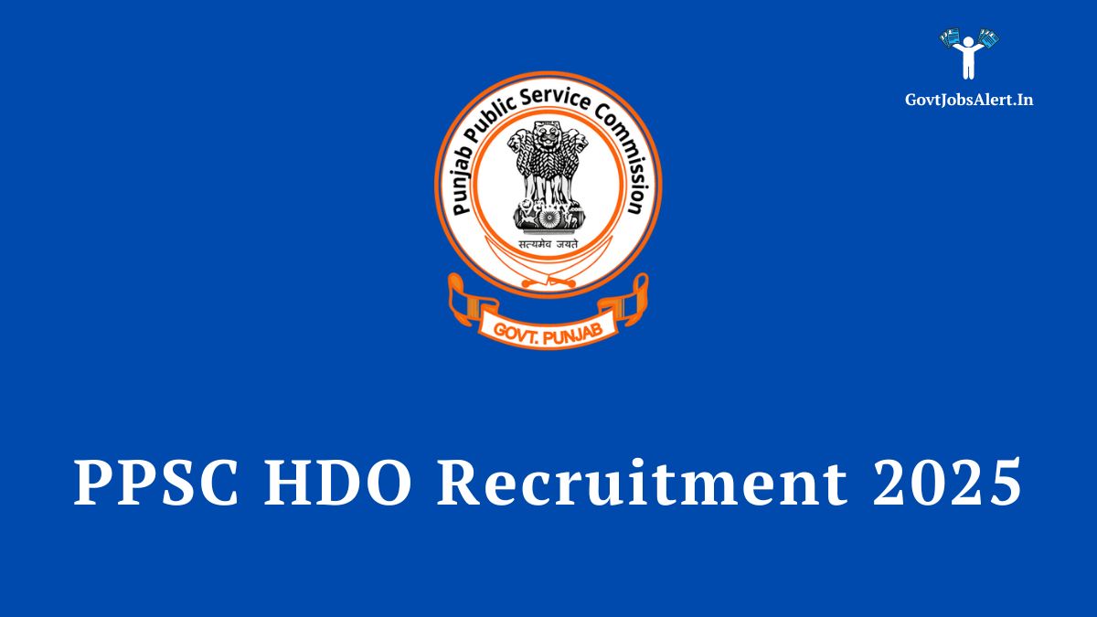 PPSC HDO Recruitment 2025 Notification for 101 Horticulture Development Officer Posts in Punjab - Apply Online.
