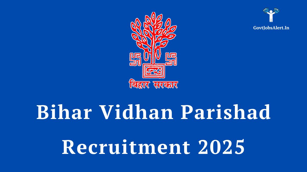 Bihar Vidhan Parishad Recruitment 2025 Notification for DEO and LDC