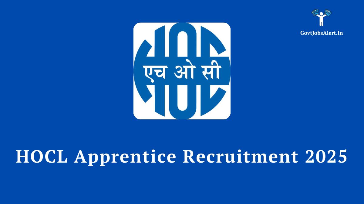 HOCL Apprentice Recruitment 2025 notification for 72 posts.