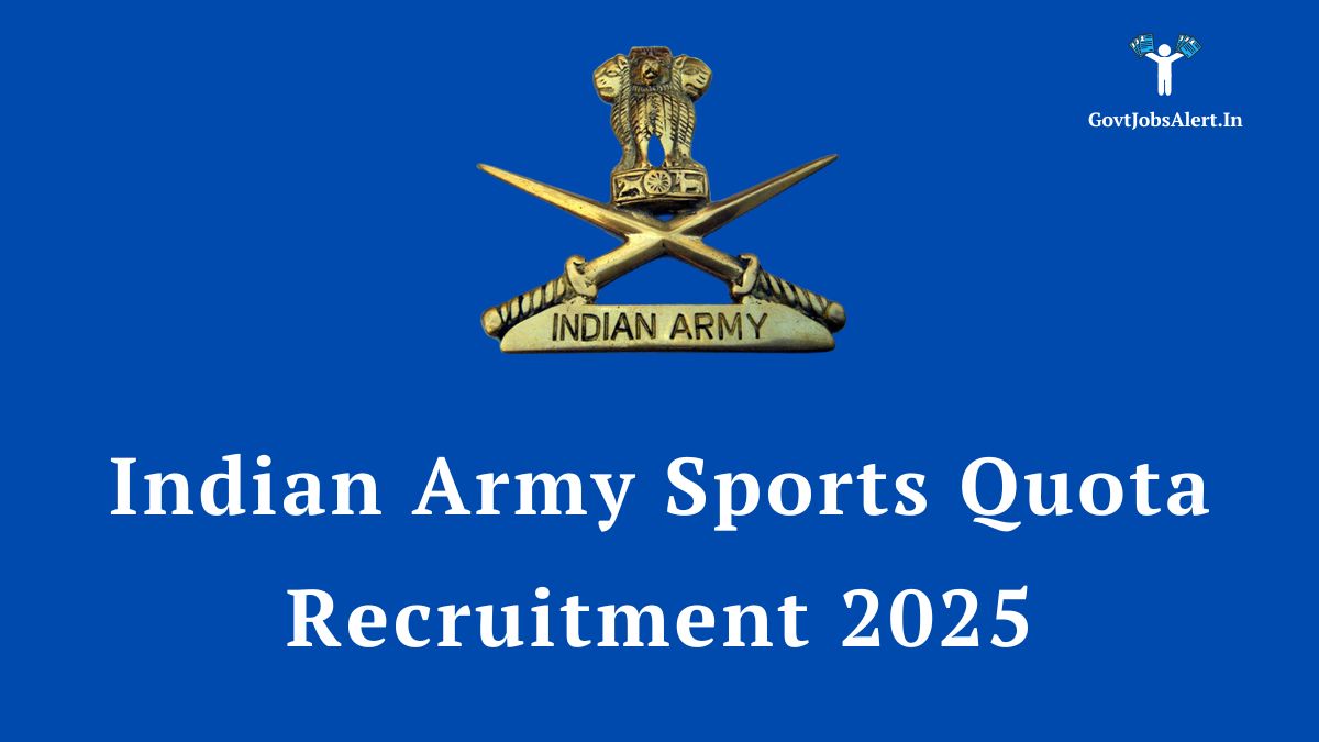 Indian Army Sports Quota Recruitment 2025 for Havildar and Naib Subedar posts.