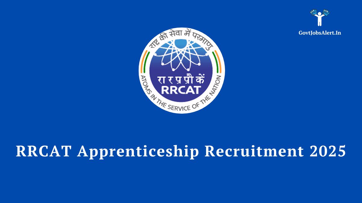 RRCAT Apprenticeship Recruitment 2025 for 150 ITI Apprentice vacancies. Apply online.