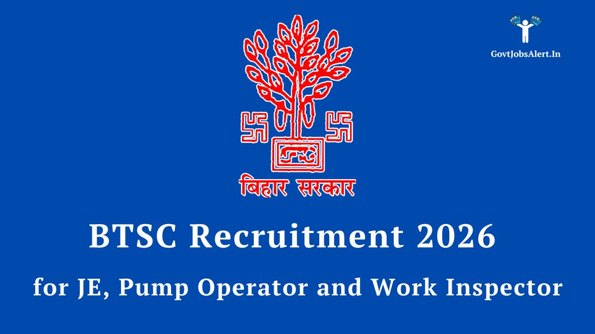 BTSC JE Recruitment 2026 Notification for 3000 Vacancies