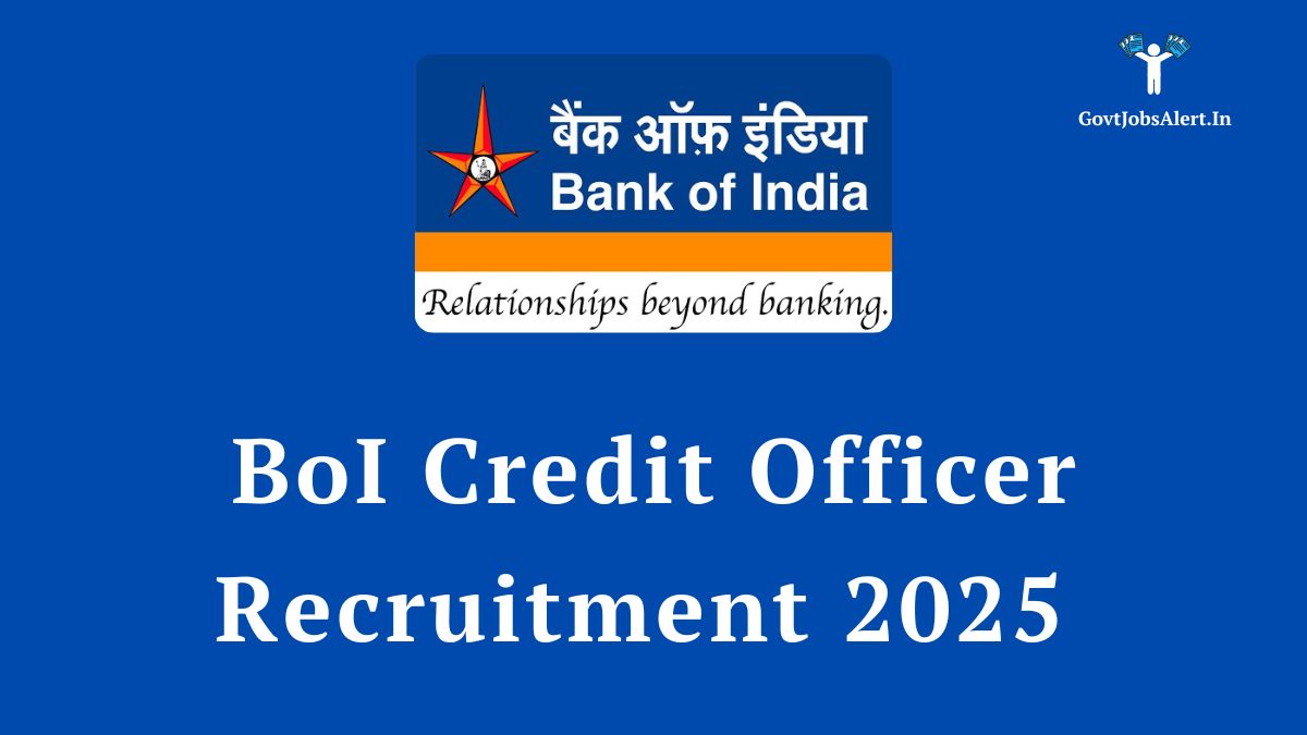 Bank of India Credit Officer Recruitment 2025 Notification for 514 Vacancies
