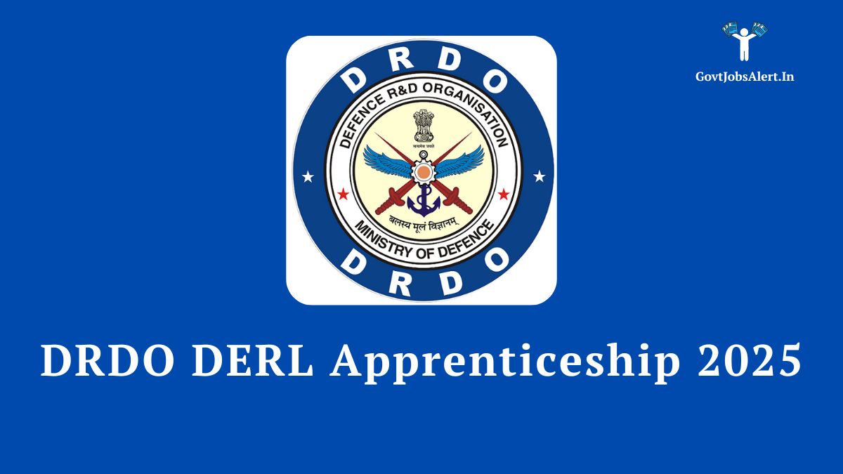 DRDO DERL Apprenticeship 2025 Notification