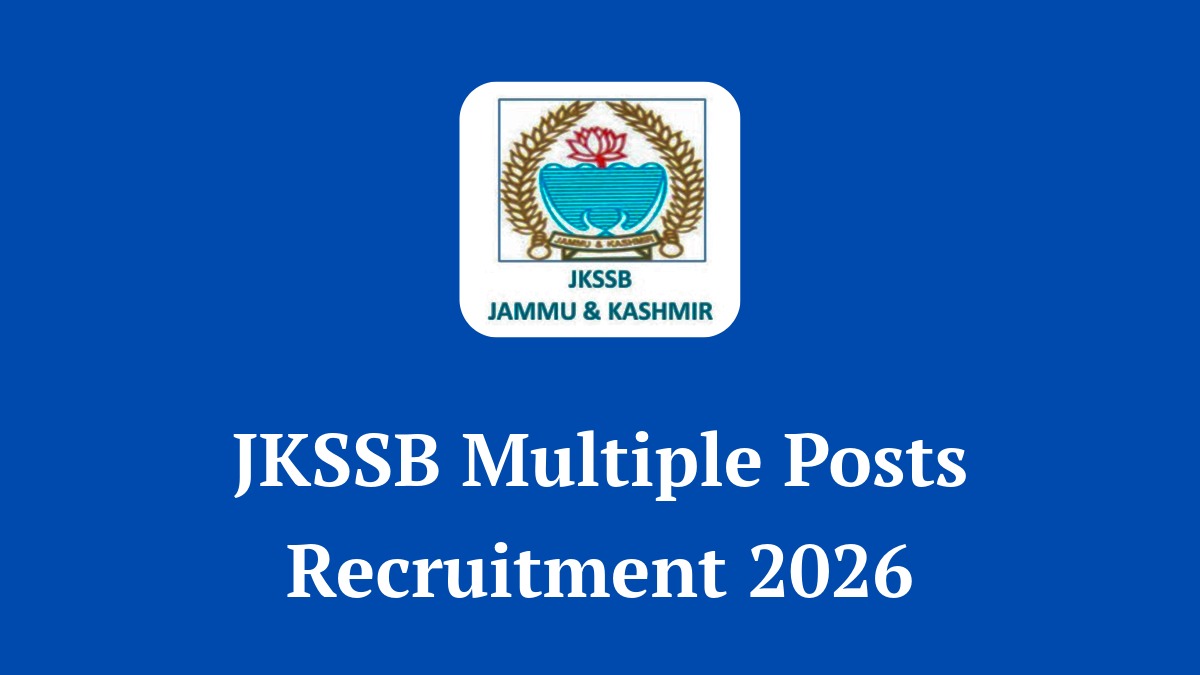 JKSSB Multiple Posts Recruitment 2026 Notification for Stock Assistant and Supervisor