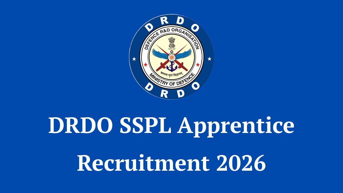 DRDO SSPL Apprentice Recruitment 2026 Notification for ITI Diploma and Graduate