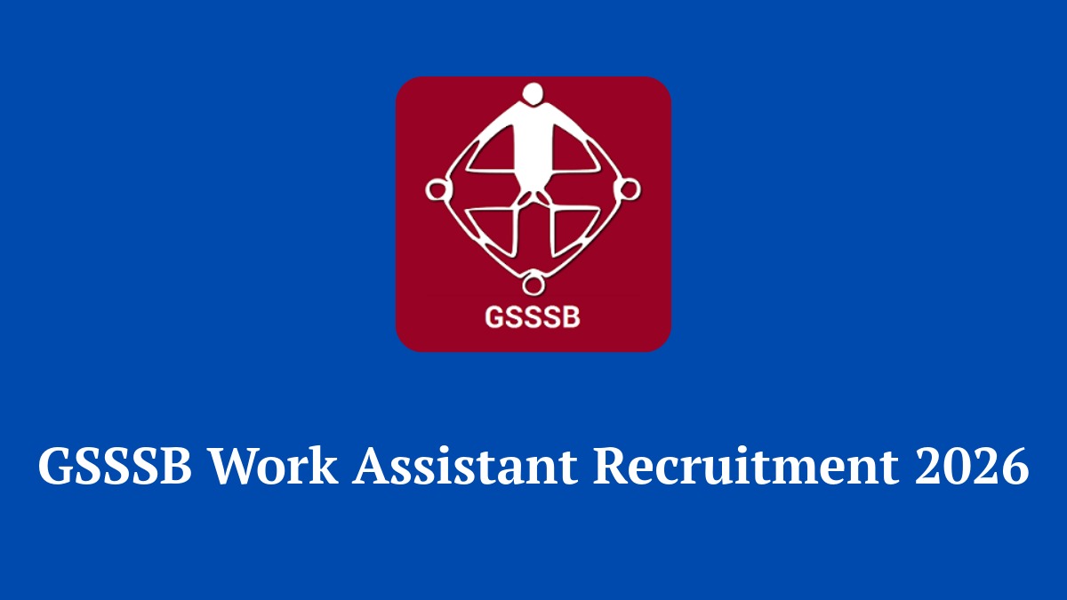 GSSSB Work Assistant Recruitment 2026 Notification for 336 Vacancies