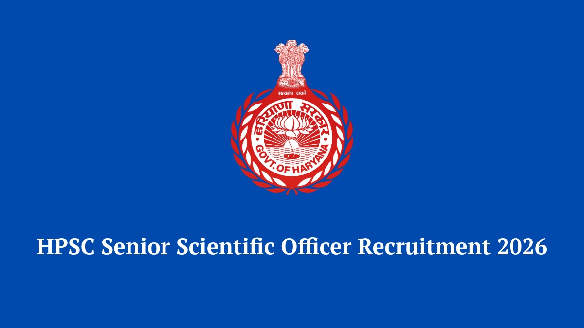 HPSC Senior Scientific Officer Recruitment 2026 Notification for 17 Vacancies