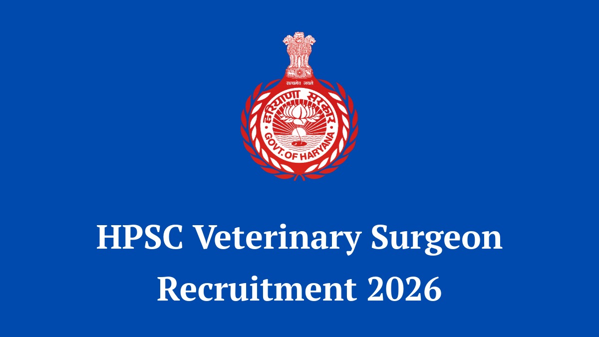 HPSC Veterinary Surgeon Recruitment 2026 Notification