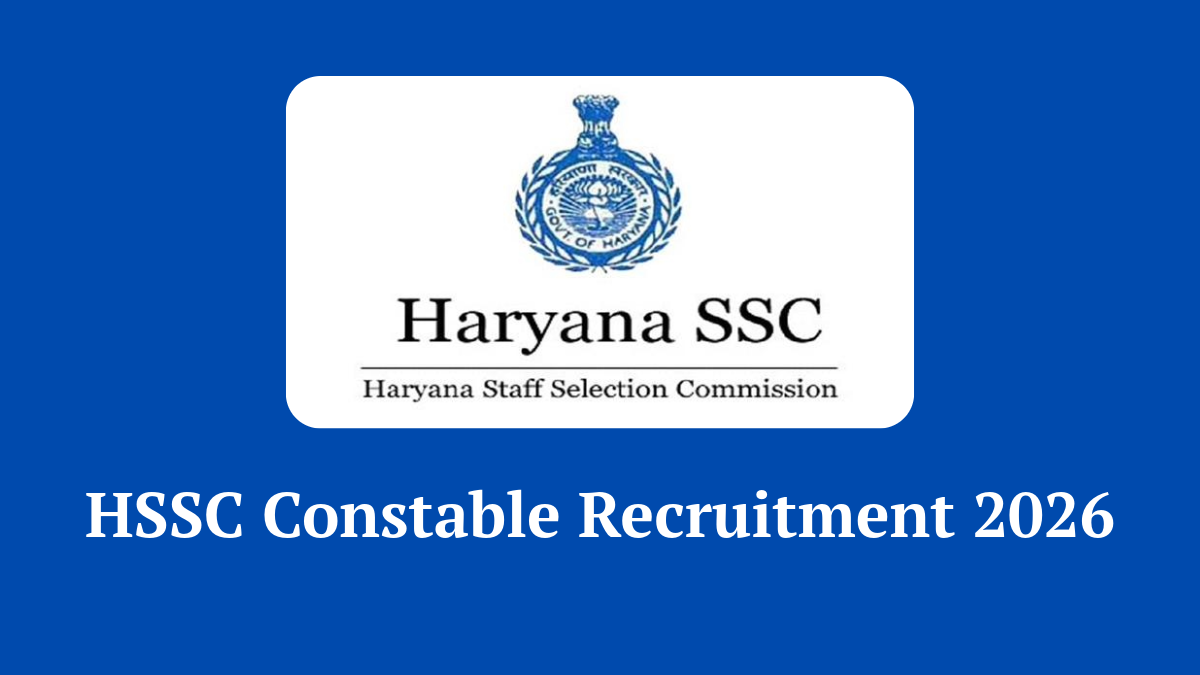 HSSC Constable Recruitment 2026 Notification for 5500 Posts