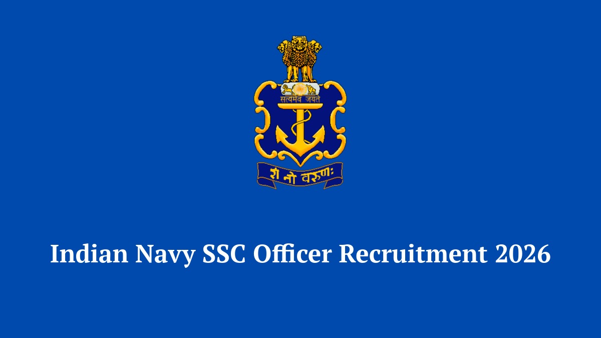 Indian Navy SSC Officer Recruitment 2026 Notification for 260 Vacancies