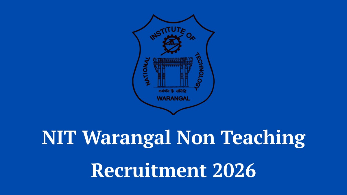 NIT Warangal Non Teaching Recruitment 2026 Notification