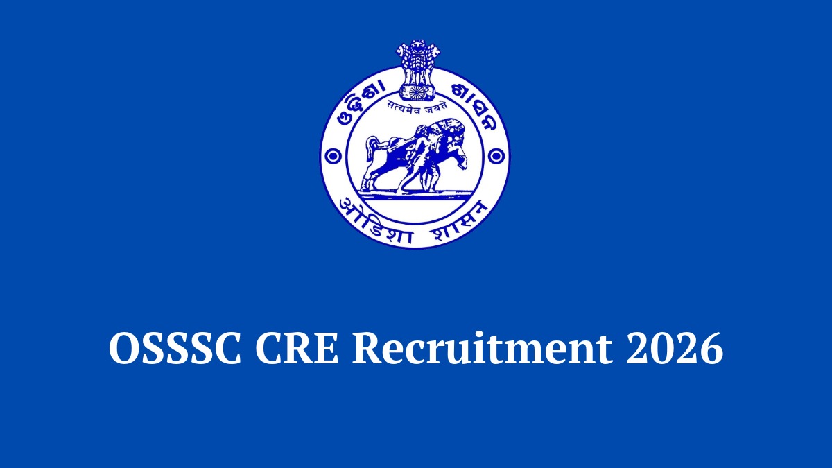 OSSSC CRE Recruitment 2026 Notification for 3150 Vacancies