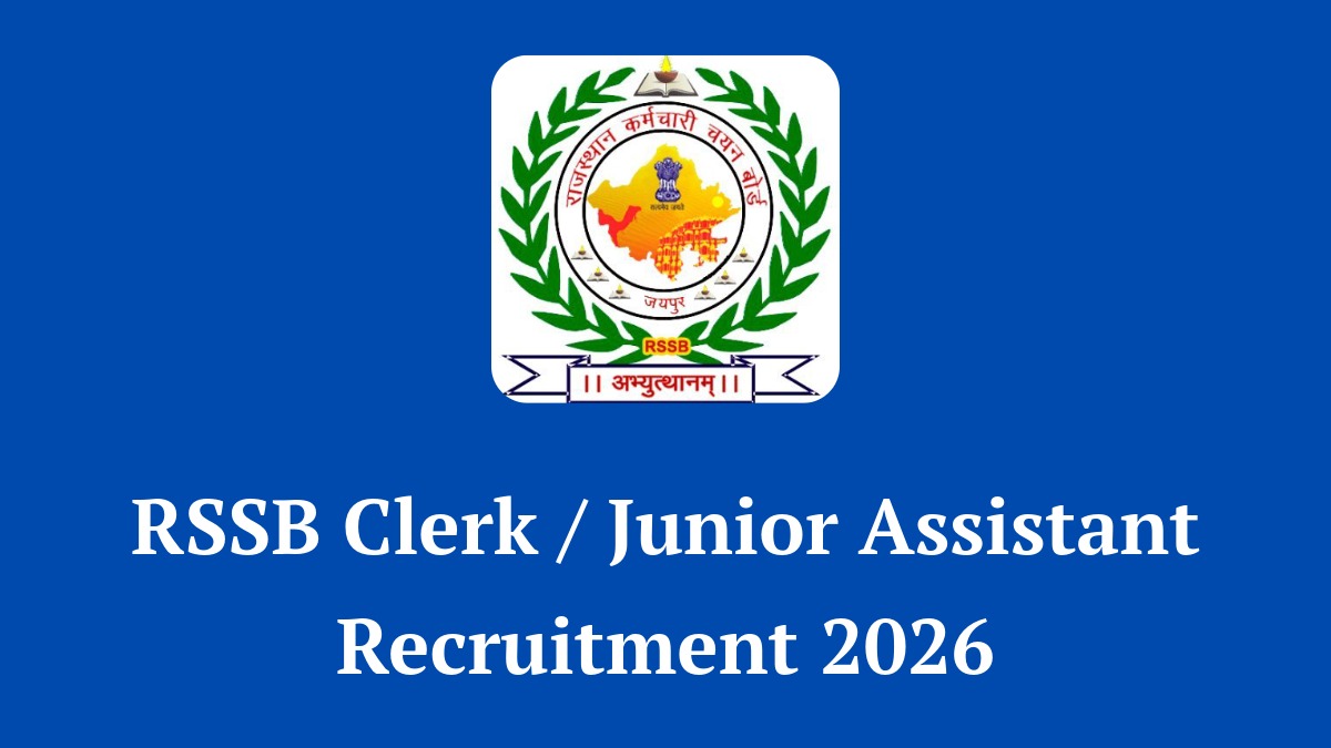 RSSB Clerk Junior Assistant Recruitment 2026 Notification 10644 Posts