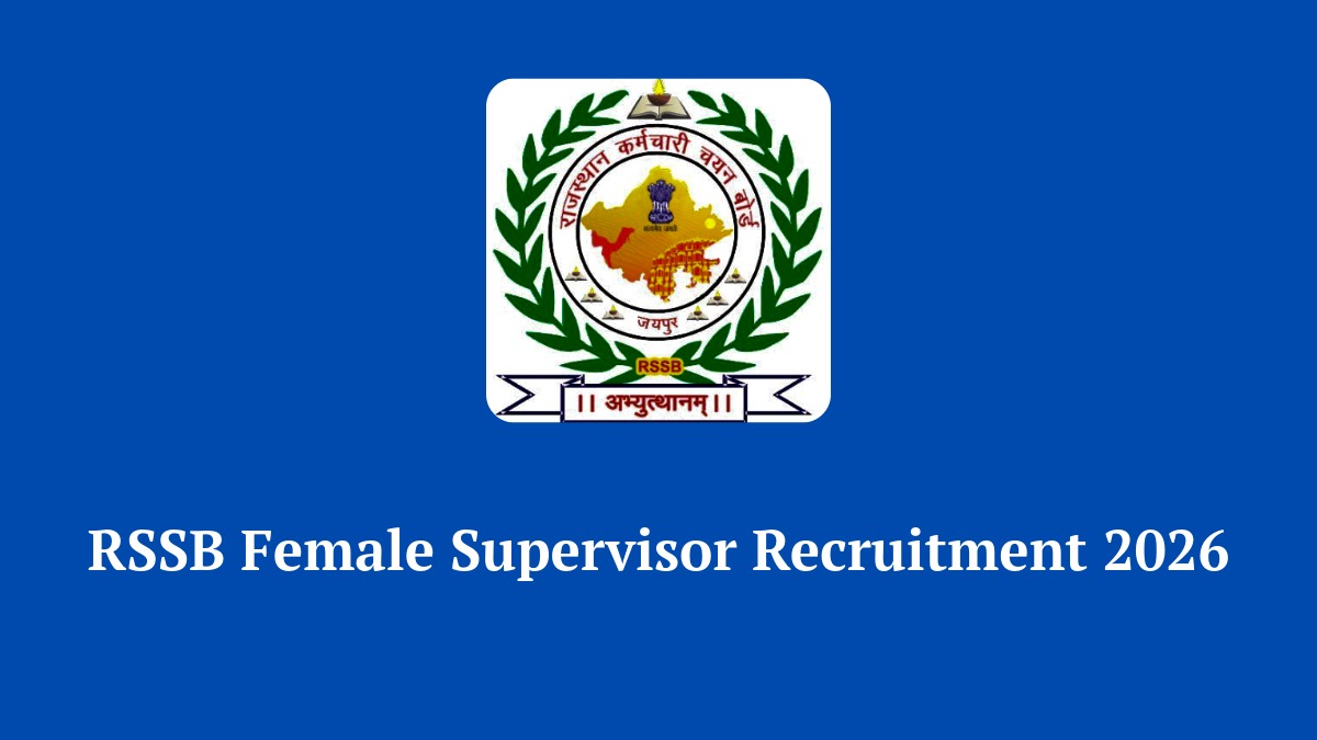 RSSB Female Supervisor Recruitment 2026 Notification for 72 Vacancies