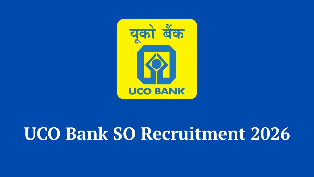 UCO Bank SO Recruitment 2026 Notification PDF