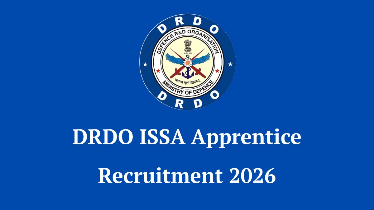 DRDO ISSA Apprentice Recruitment 2026 Notification for 21 Posts