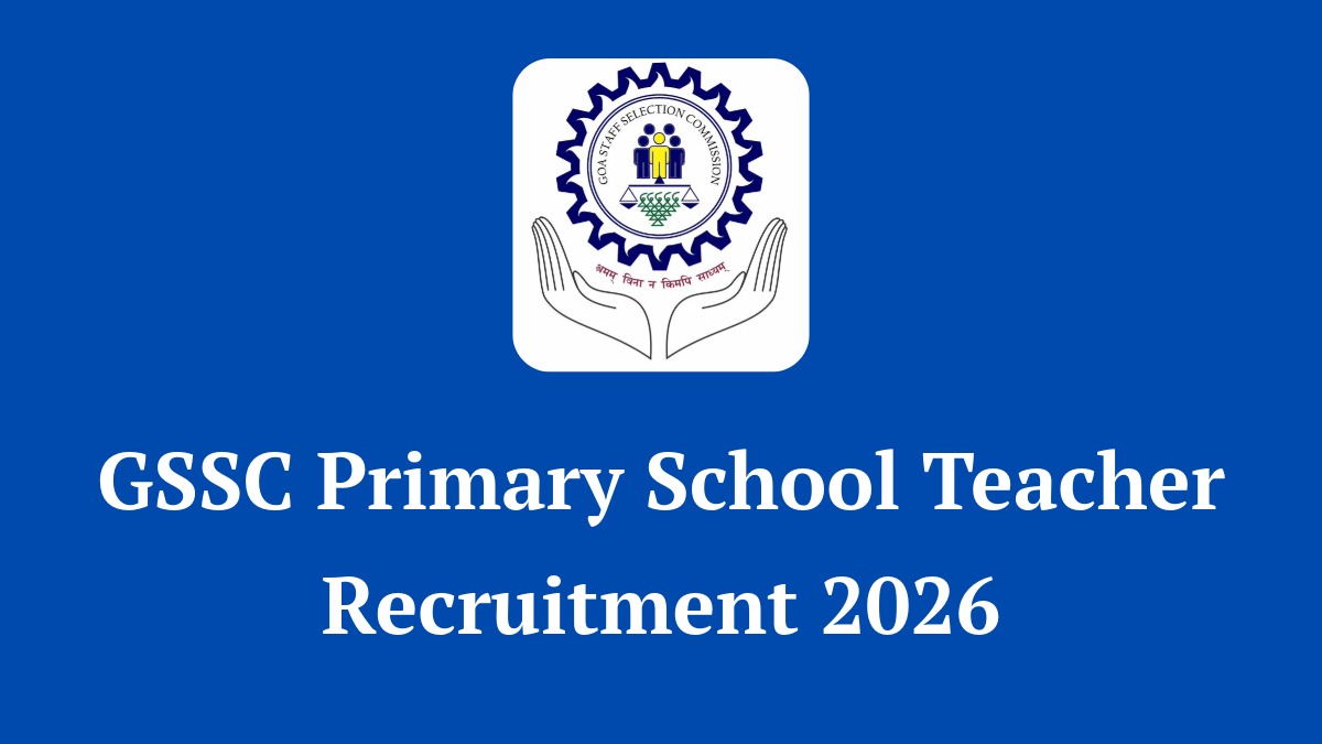 GSSC Primary School Teacher Recruitment 2026 Notification