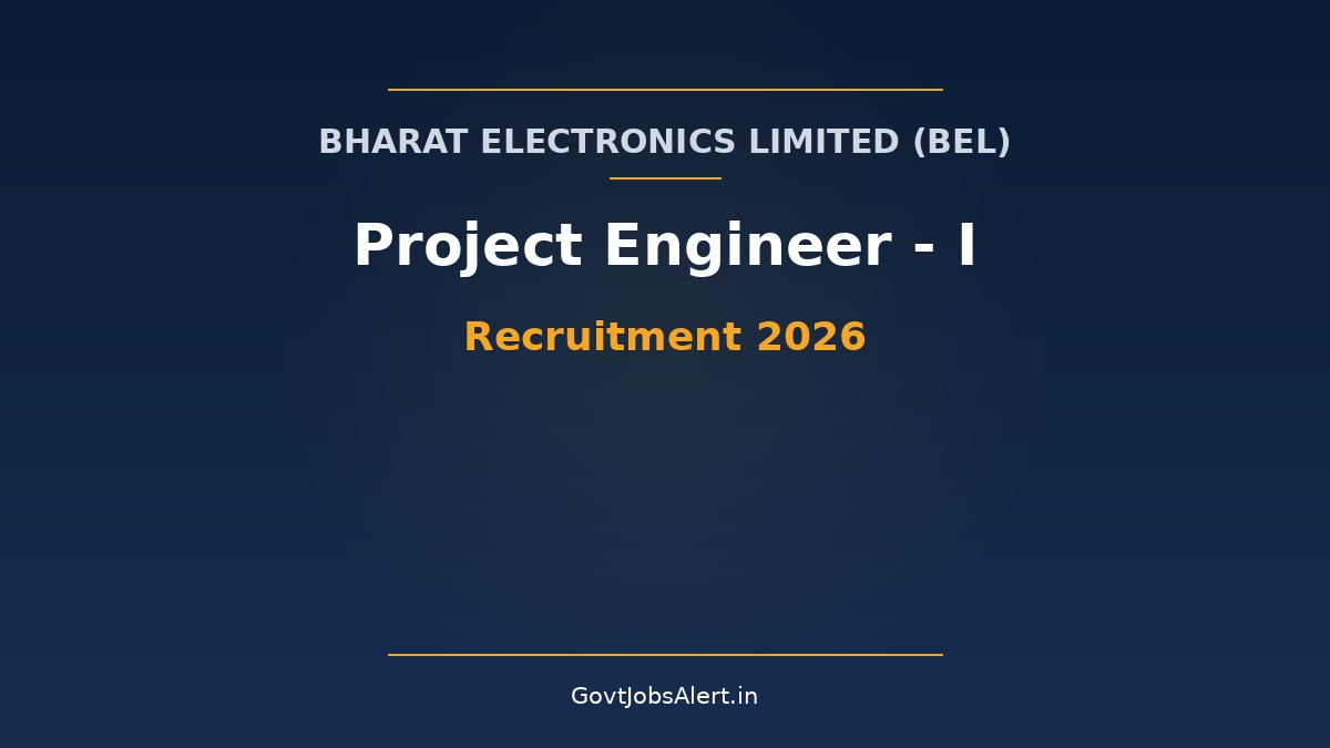 BEL Project Engineer Recruitment 2026 notification for 12 Project Engineer-I posts across Kerala
