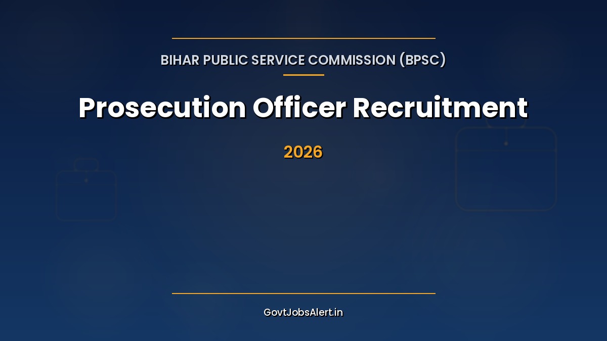 BPSC Prosecution Officer Recruitment 2026 — Apply Online for 300 Posts in Bihar