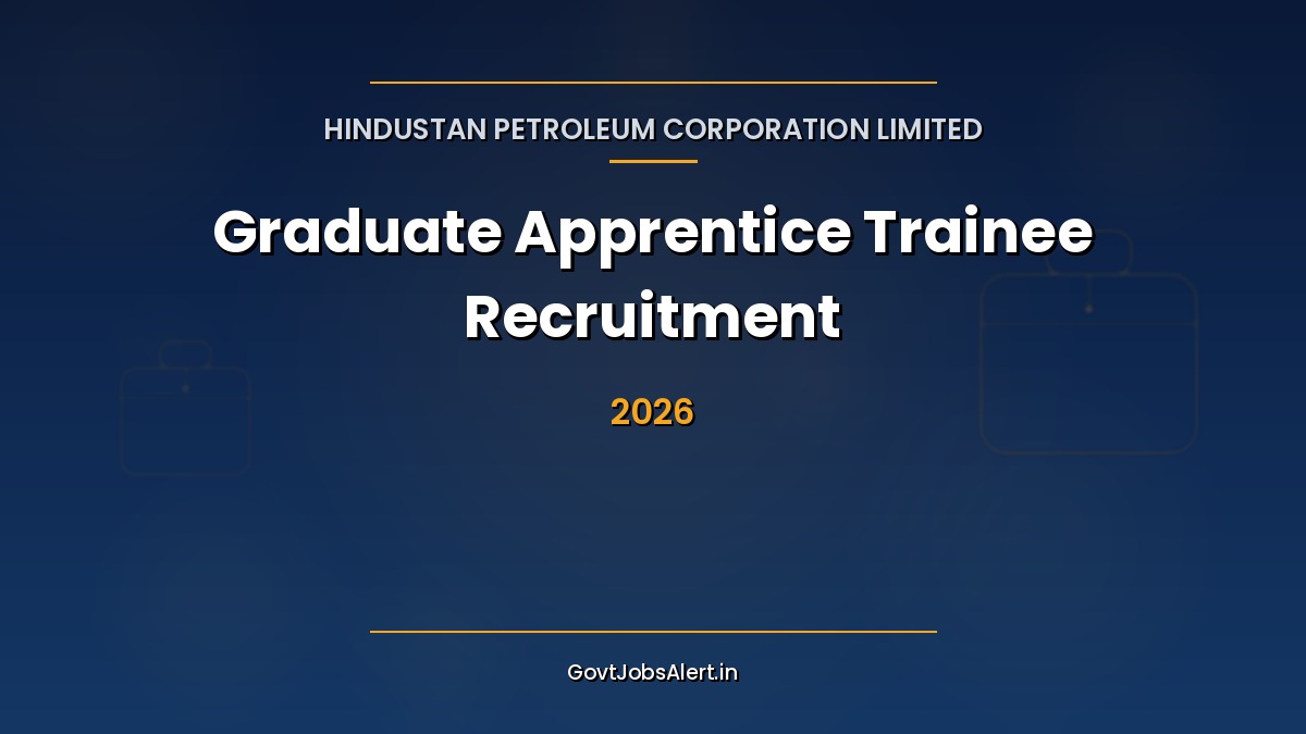 HPCL Graduate Apprentice Trainee Recruitment 2026 notification details for 620 engineering posts across India