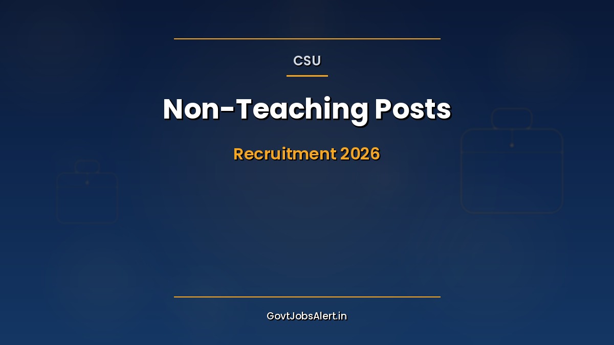 Central Sanskrit University CSU Non-Teaching Recruitment 2026 notification — 144 vacancies across 20 posts from Registrar Pay Level 14 to MTS Level 1