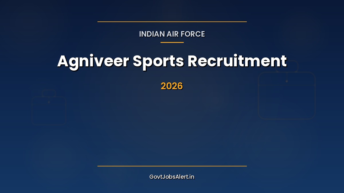 Indian Air Force Agniveer Sports Recruitment 2026 Batch 02 notification for 24 sports disciplines