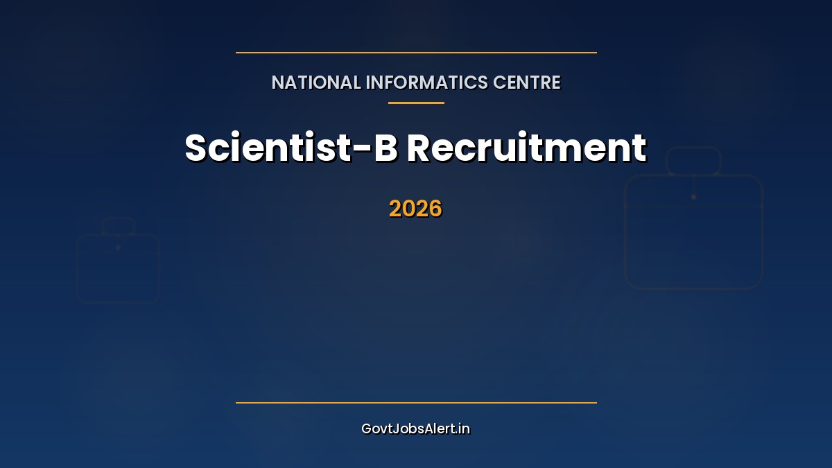 NIC Scientist B Recruitment 2026 notification for 243 vacancies in Computer Science, Electronics and Data Science disciplines