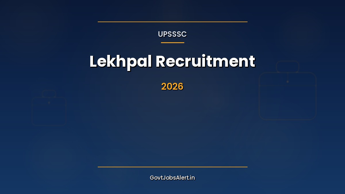 UPSSSC Lekhpal Recruitment 2026 - 7994 Vacancies