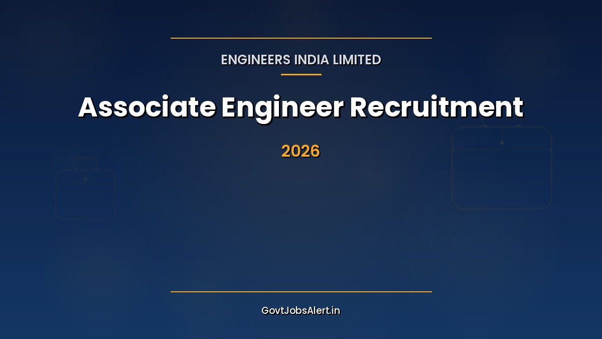 Engineers India Limited Associate Engineer Recruitment 2026 walk-in interview notification for 29 fixed term posts