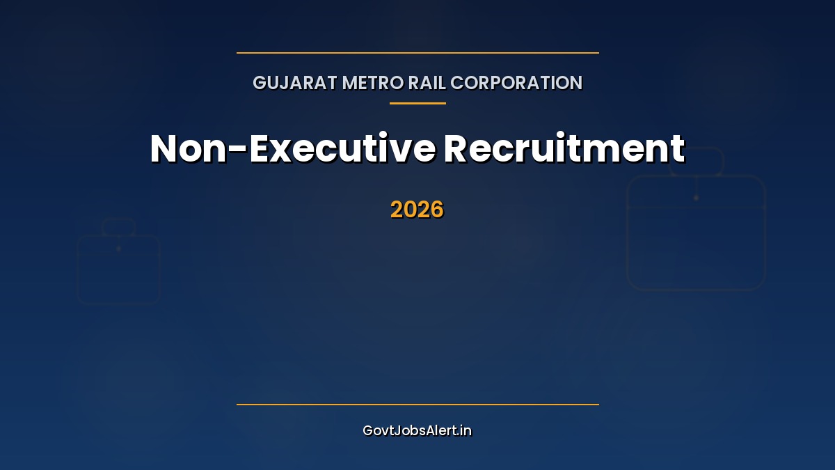 GMRCL Non-Executive Recruitment 2026 notification — 383 Station Controller, JE and Maintainer vacancies in Gujarat Metro Rail